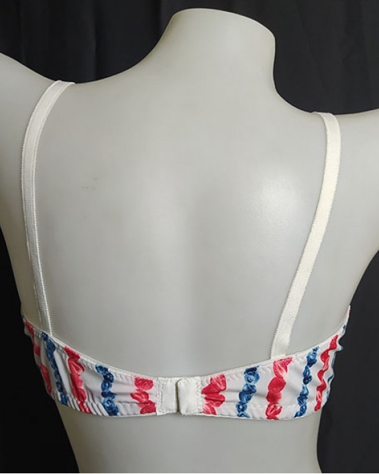 Red and Blue Print Bra Red and Blue Print Bra