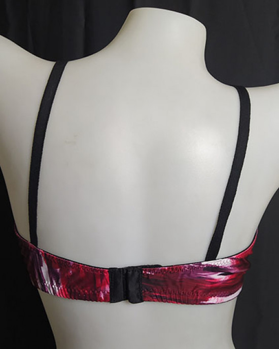 Maroon Print Bra Maroon Print Bra