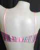 Pink Stripe Print Bra Pink Stripe Print Bra