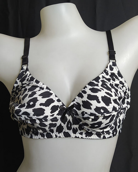 Black and White Leopard Print Bra Black and White Leopard Print Bra