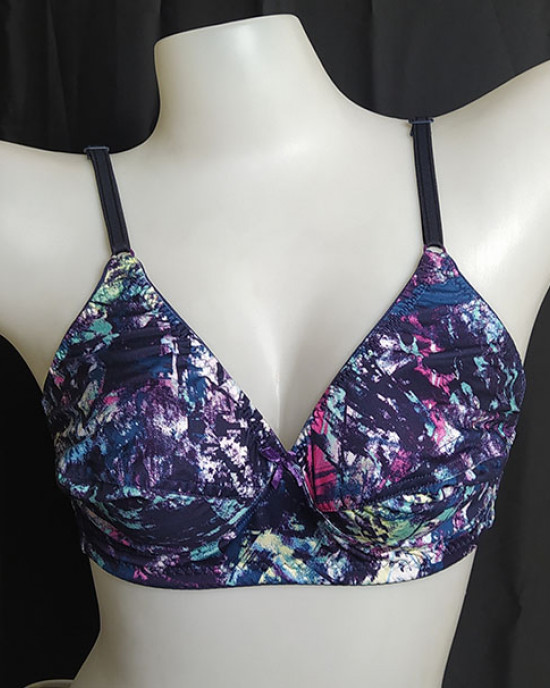 Navy Blue Galaxy Print Bra Navy Blue Galaxy Print Bra