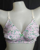 Lavender Flower Print Bra Lavender Flower Print Bra