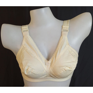 Guddi Off White Thick Strap Bra
