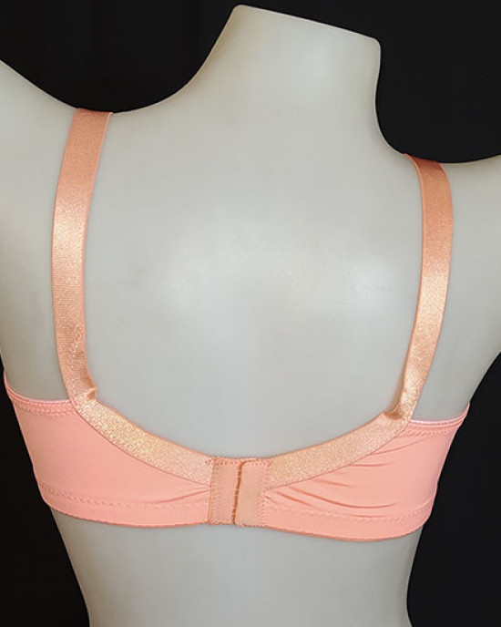 Everyday Peach Color Plain Fabric Bra Everyday Peach Color Plain Fabric Bra