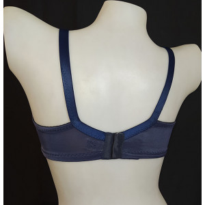Everyday Dark Navy Full Net Minimizer Bra