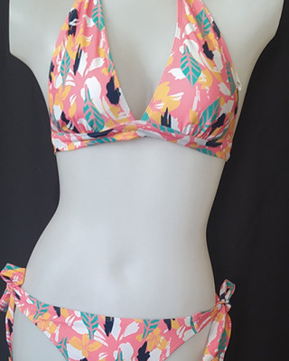 Inextenso Pink FLoral Bikini Set