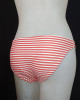 Red Stripe Mid Waist Panty
