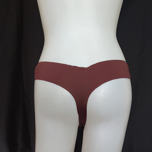 Lefties Seamless Chocolate Color Thong Panty