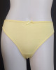 Janina Yellow Cotton Thong Panty